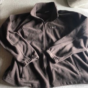 Columbia brown fleece jacket